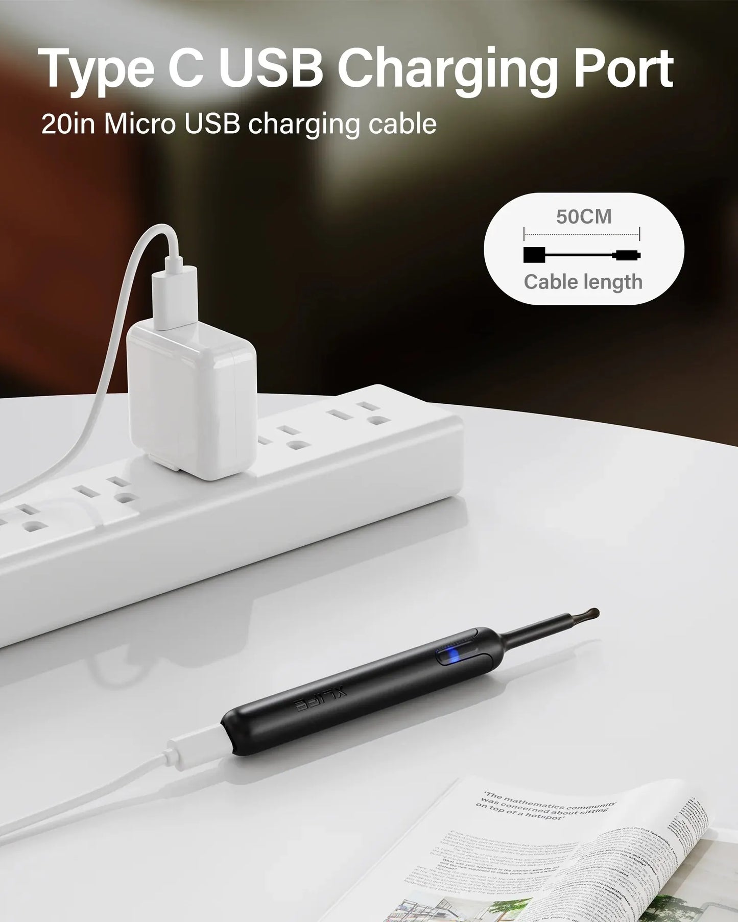 Ear Examiner Smart Visual Stick Otoscope