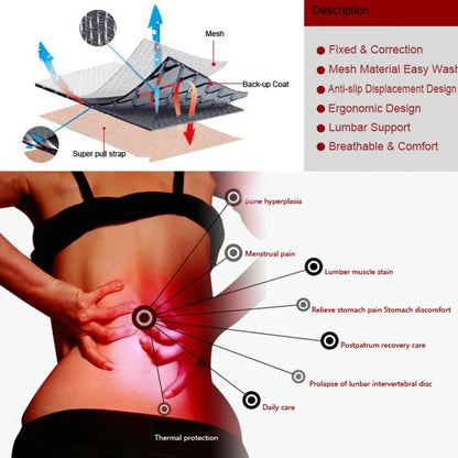 Adjustable Self Heating Therapy Back Waist Support