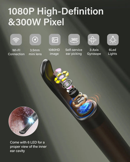 Ear Examiner Smart Visual Stick Otoscope